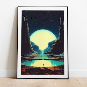 Never Lost With You | Sci-Fi Poster | Space Art | Retro Futurism | Astronaut | Surreal Collage | Vintage Space Travel | Cosmic Art
