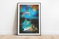 Space Rainbow | Retro Space Art | Vintage Collage | Sci-Fi Poster | Surreal Art | Retro Art | Cosmic Art | Surreal Poster | Wall Art Decor product logo