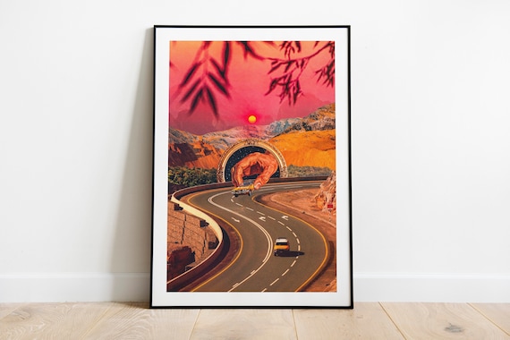 Play Time | Road Trip Art Print | Pschedelic Vintage Collage