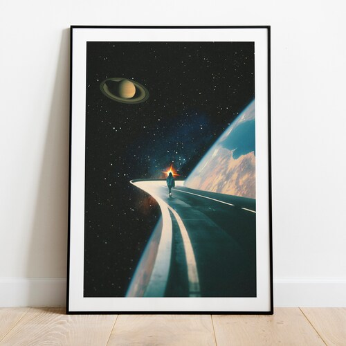 Determination-futurism Space Walk Poster Sci-fi Poster - Etsy