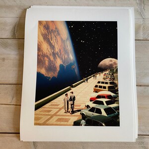 a picture of a man and a woman standing in a parking lot