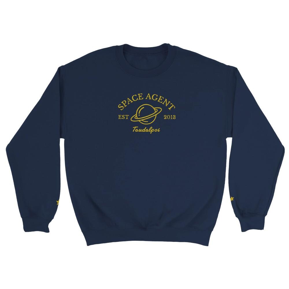 NK Space Agent Crewneck Sweatshirt | Embroidered Jumper, Cosmic