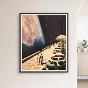 a picture of a man and a woman standing in a parking lot