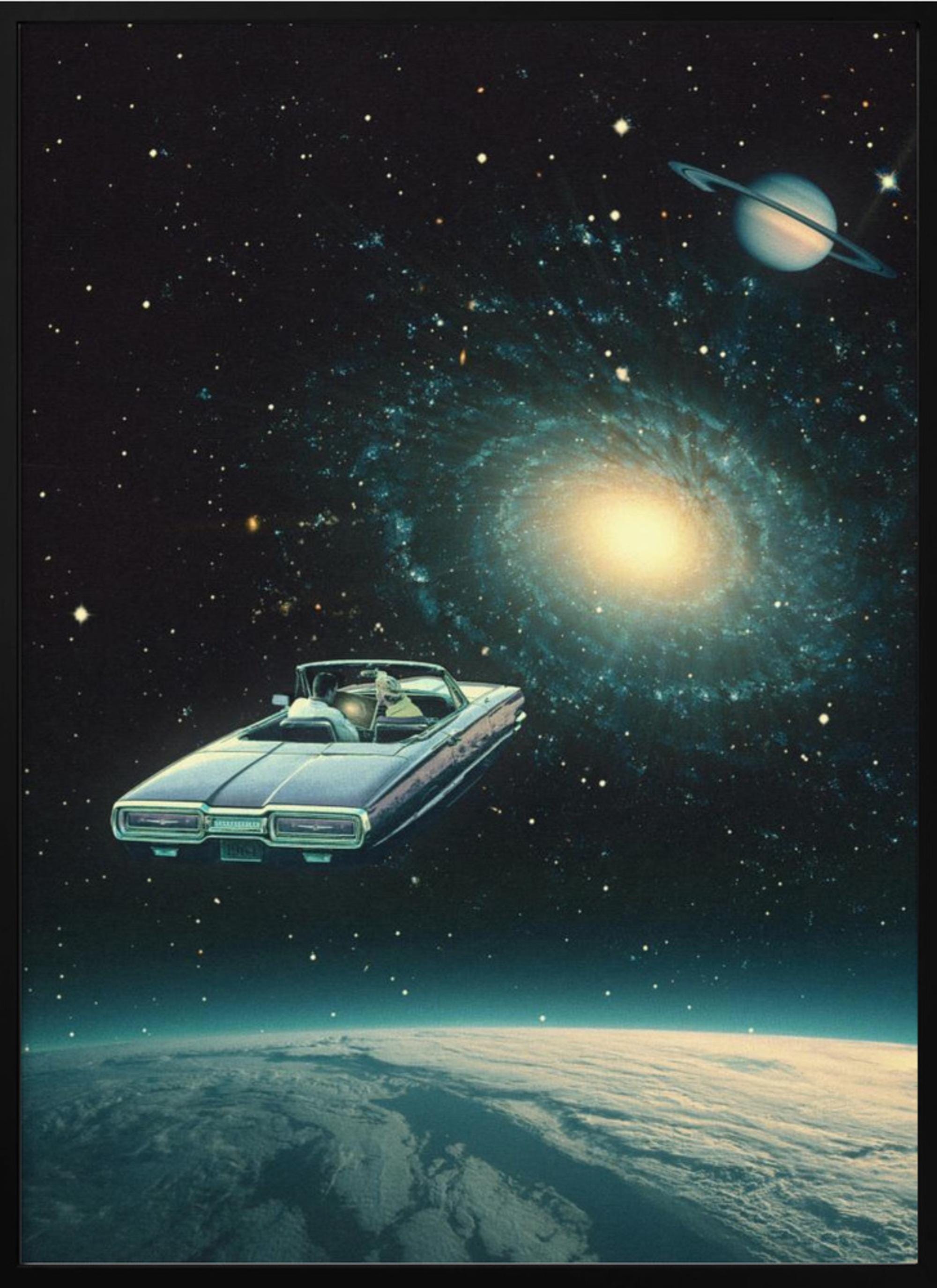 Retro Sci-fi Space Art Poster: Vintage Cosmic Collage - Etsy