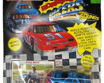 Coche de carreras clásico de NASCAR Kyle Petty #42 Peak Racing Roaring Racers de 1991, escala 1:64
