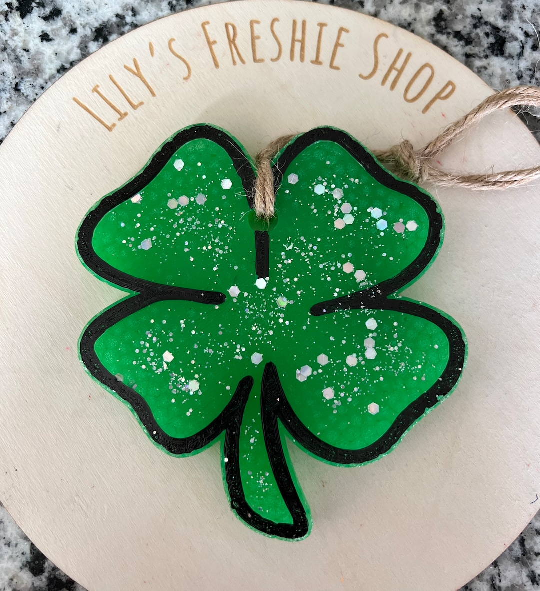 Lucky Four Leaf Clover Car Freshie I Air Freshener I Lucky Etsy