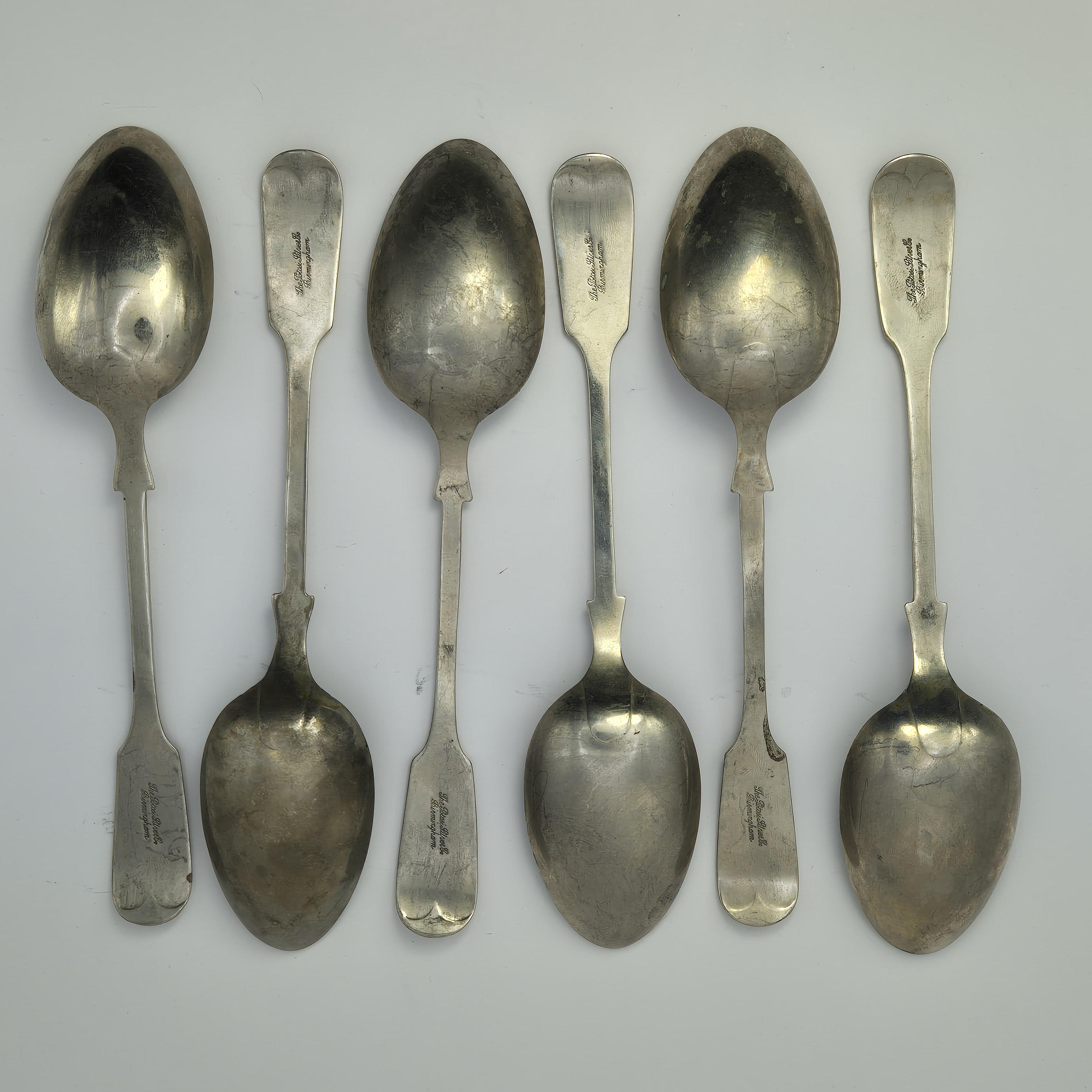 英国アンティーク シルバーティースプーン 6本セット スターリング 銀