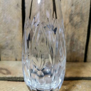 Crystal vase (vintage) - Webb Corbett (England) - 5.5 inches