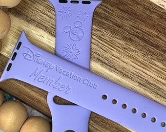 DVC Inspired; Vacation Club; Silicone Watch Band; Laser Engraved