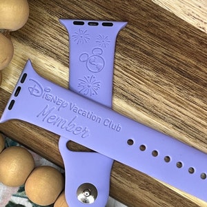DVC Inspired; Vacation Club; Silicone Watch Band; Laser Engraved
