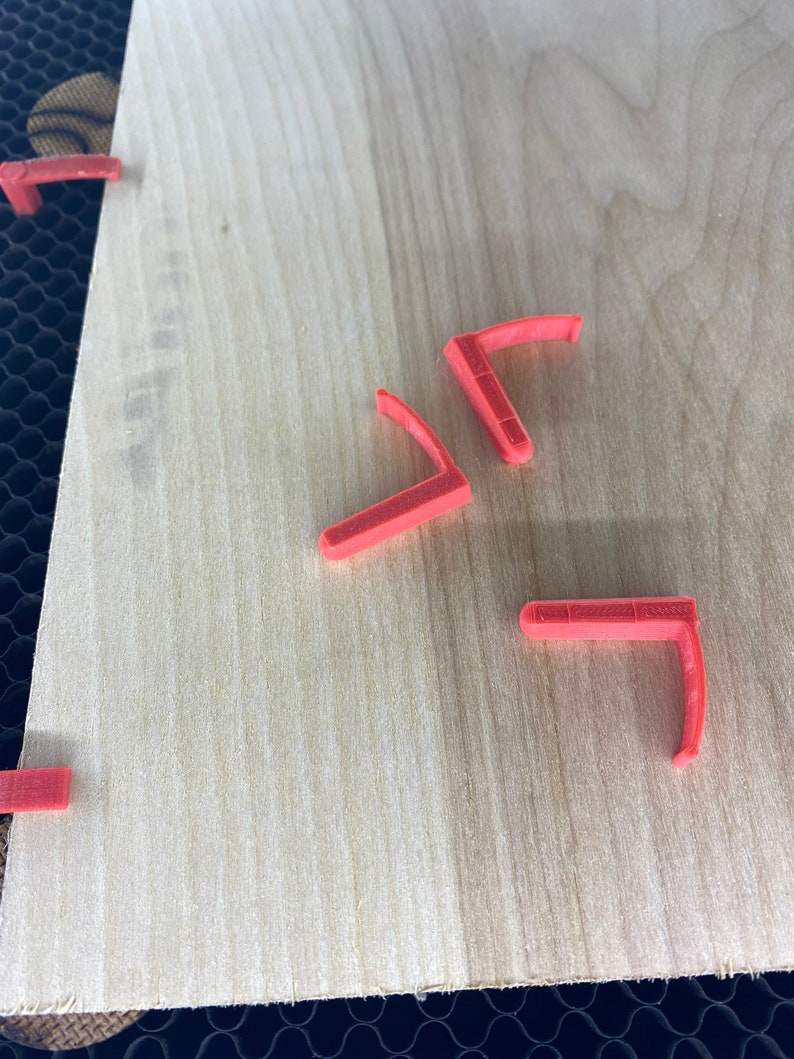 Laser Bed Hold Down Pins Variety of Colors Will Fit Variety