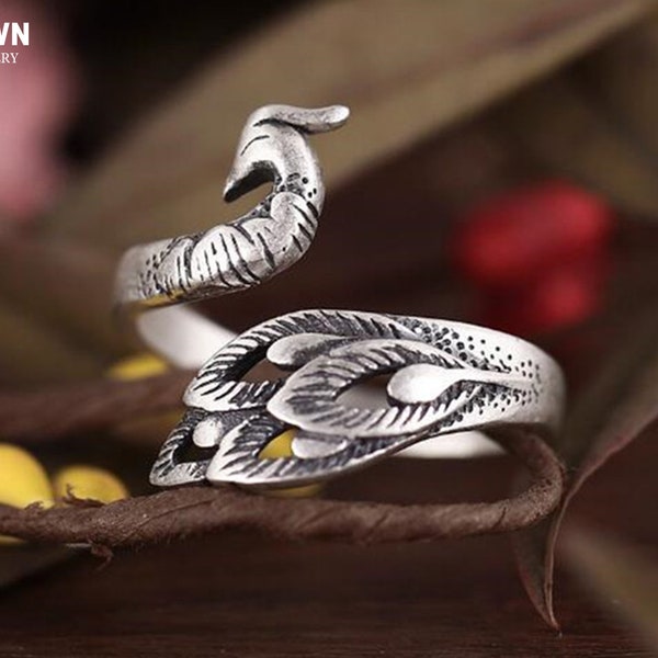 Peacock Ring - Etsy