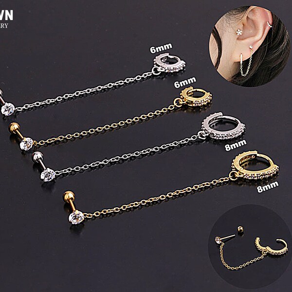 Two Hole Earrings Etsy