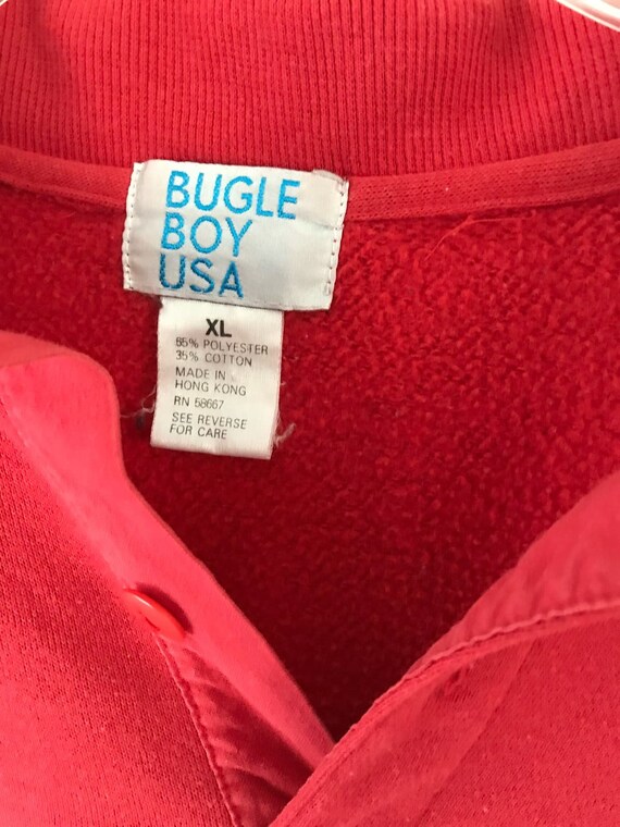 Vintage Bugle Boy  Sweatshirt Classic Collared Lo… - image 4