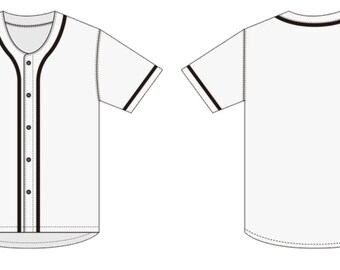 Baseball Jersey Downloadable Sewing and Pattern Customizable -  Israel