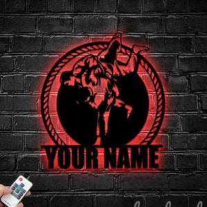 Personalized Brazilian Jiu Jitsu Metal Sign, Jiu Jitsu Metal Light, Jiu Jitsu Led Light, Martial Arts Room Wall Decor, Jitsu Room Wall Art