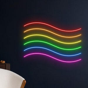 Pride Flag Neon Led Light, Pride Flag Light Decor, Flag LGBT Neon Light, LGBT Pride Neon Sign, Led Neon Sign, Couple Light Decor, Best Gifts