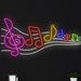 Custom Music Notes on Stave Led Sign, Music Embroidery Neon Light ...