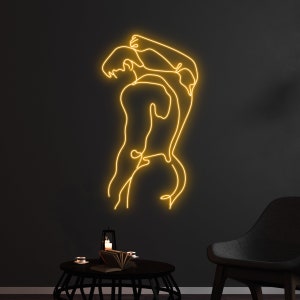 Man&#39;s Muscle Neon Sign, Sexy Man&#39;s Body Neon Light, Naked Man Led Light, Muscular Man Led Sign, Custom Man Cave Bedroom Room Wall Neon Decor
