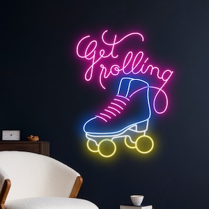 Neon shoe skates shop