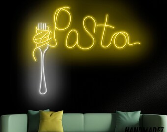 パスタネオンサイン、イタリアンレストランネオンライト、カフェ