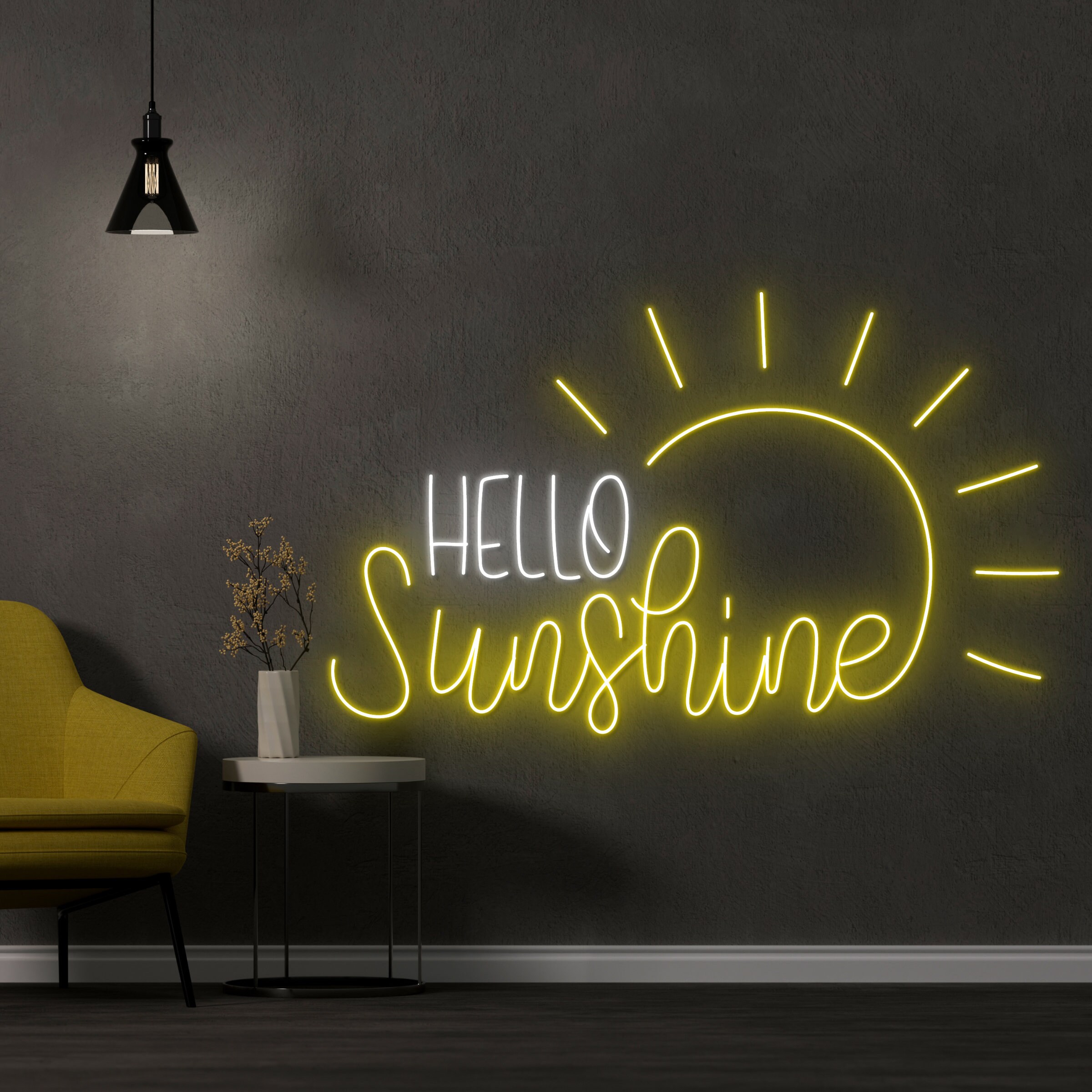 Hello sunshine cheap neon light
