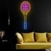 Tennis Racket Neon Sign, Badminton Racket Led Neon Light, Custom Sport ...