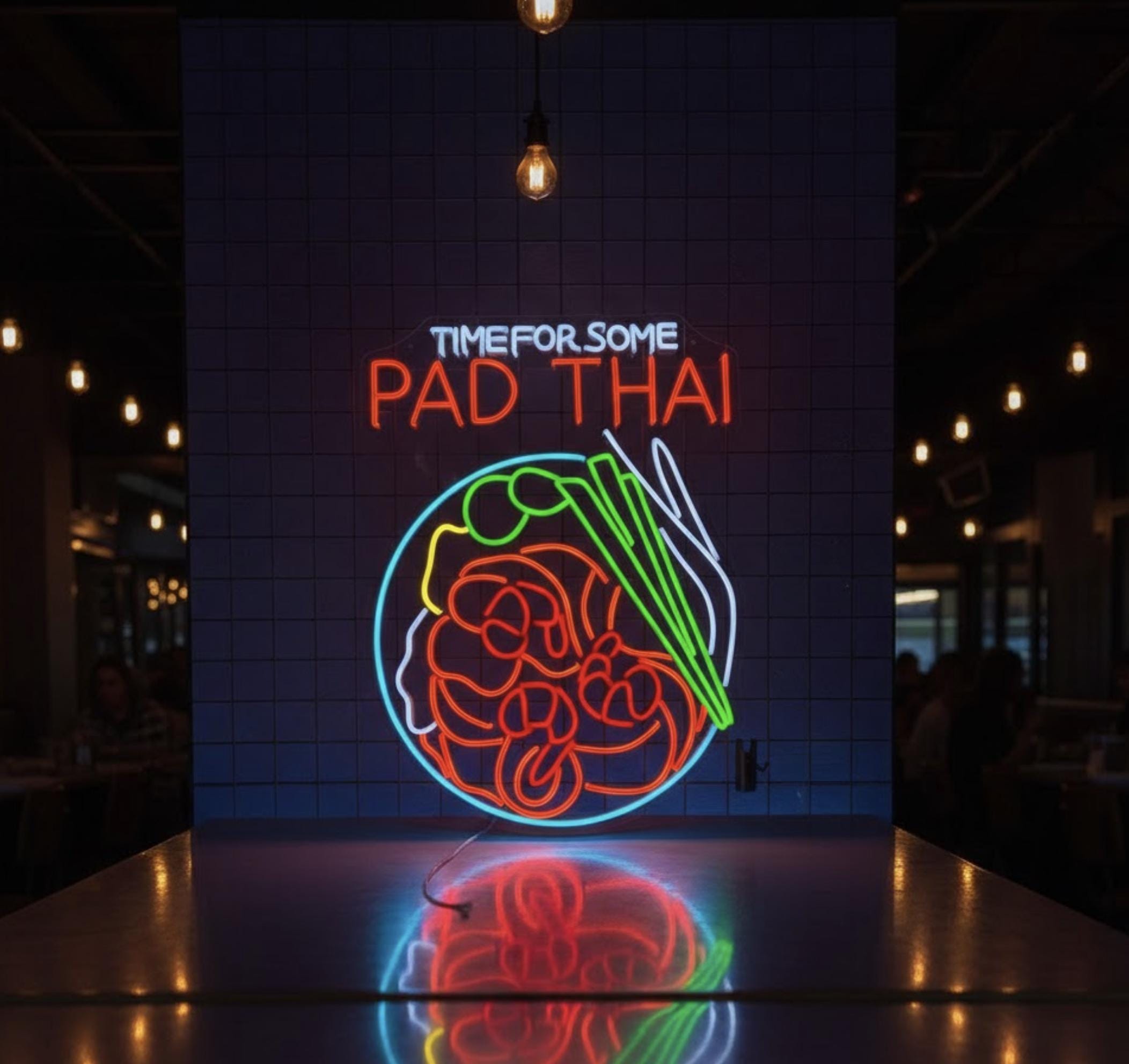 Thai Food Neon Sign - Etsy