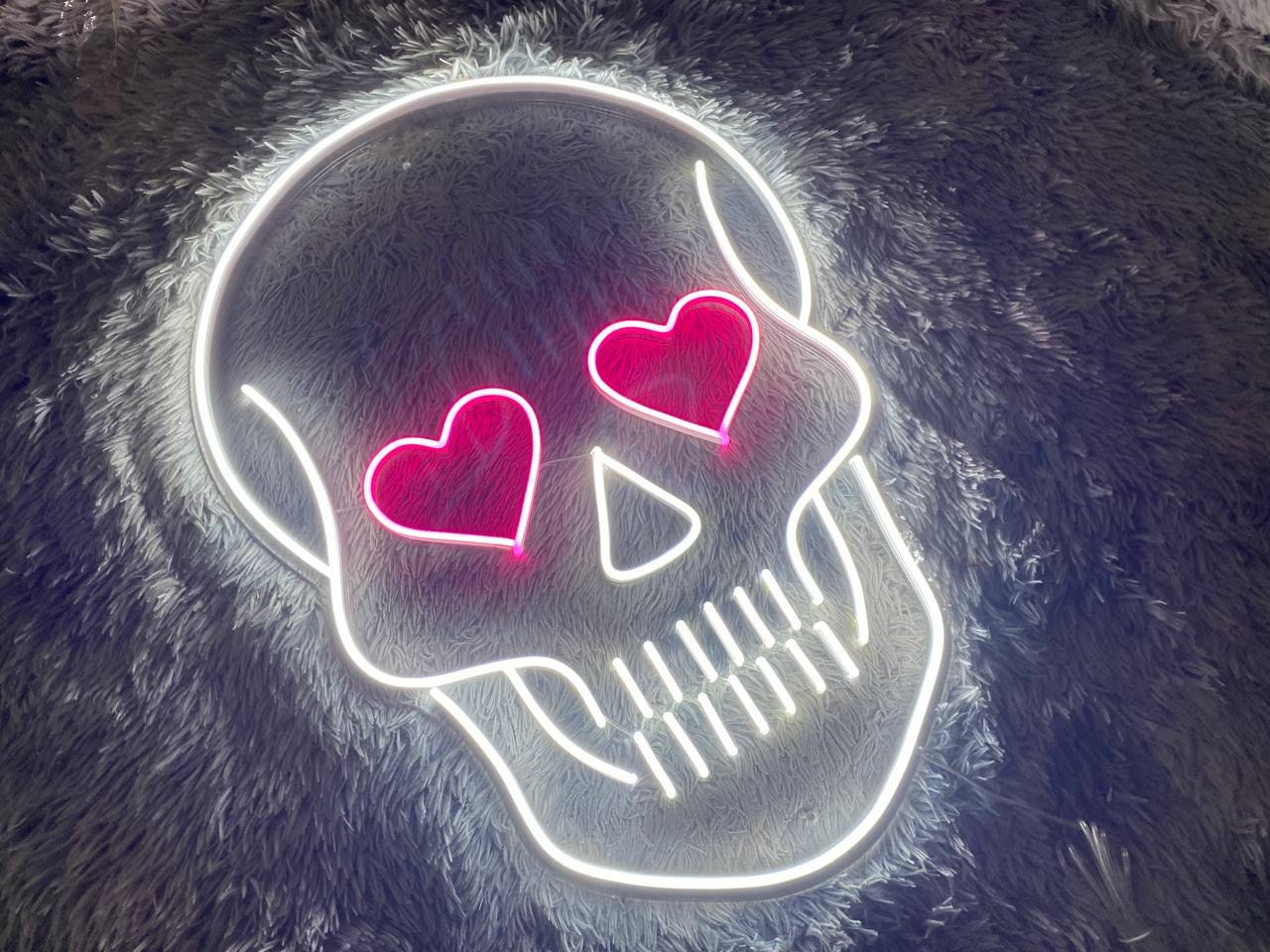 Target Neon Led Skull Skull Led Sign, Skull Halloween Led Sign, Wall Decor, Bar Neon Sig ...