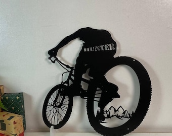 Letrero metálico para motociclistas: Letrero personalizado para tienda de bicicletas, regalo para ciclistas, decoración para ciclistas de montaña