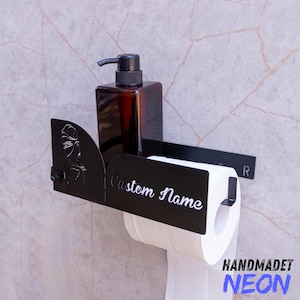 Girl Metal Toilet Paper Holder, Wall Mounted Bathroom Storage, Toilet Paper Storage Bathroom Decor Mother&#39;s Day