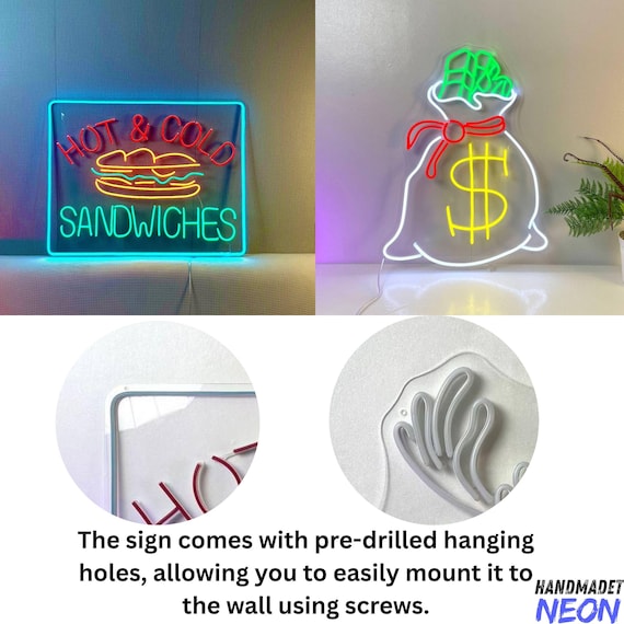 レストラン装飾用タコスネオンサイン、メキシカンタコスLEDライト装飾