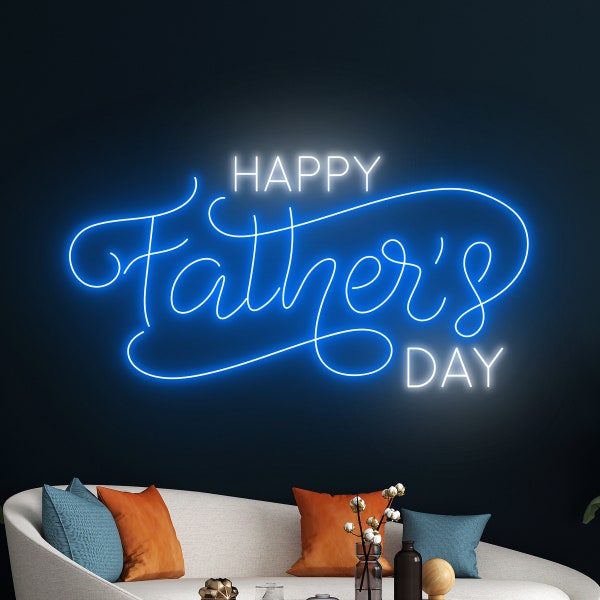 Happy Father's Day Neon Schild, Vatertag Led Schild, Muttertag Neon Schild Home Wanddekoration, individuelles Neon Schild, Restaurant Led Schild, beste Geschenke