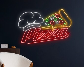 ピザ ネオン サイン、ピザ ネオン ライト、ピザ LED ライト、ピザ