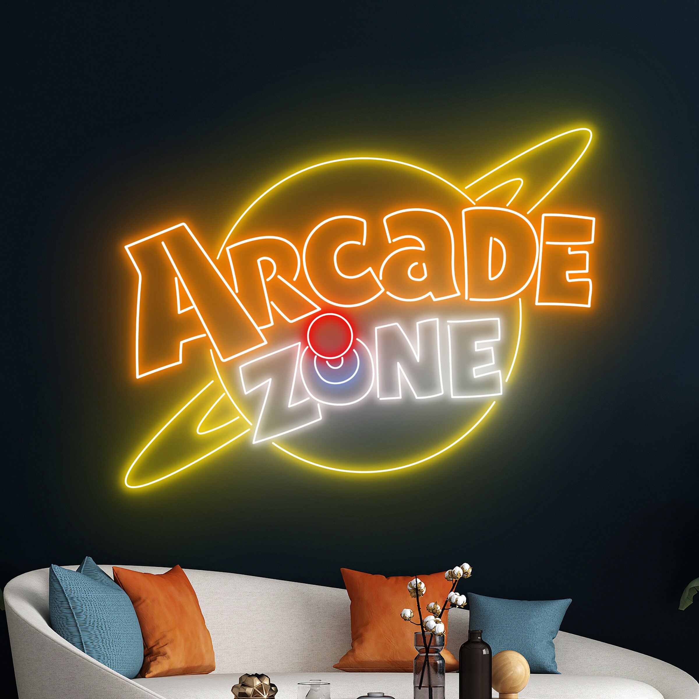 Arcade Zone Led Sign, Arcade Neon Sign, Wall Decor, Arcade Neon Sign ...