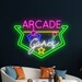 Arcade Game Machine Neon Sign, Game Machine Led Sign, Arcade Led Light ...