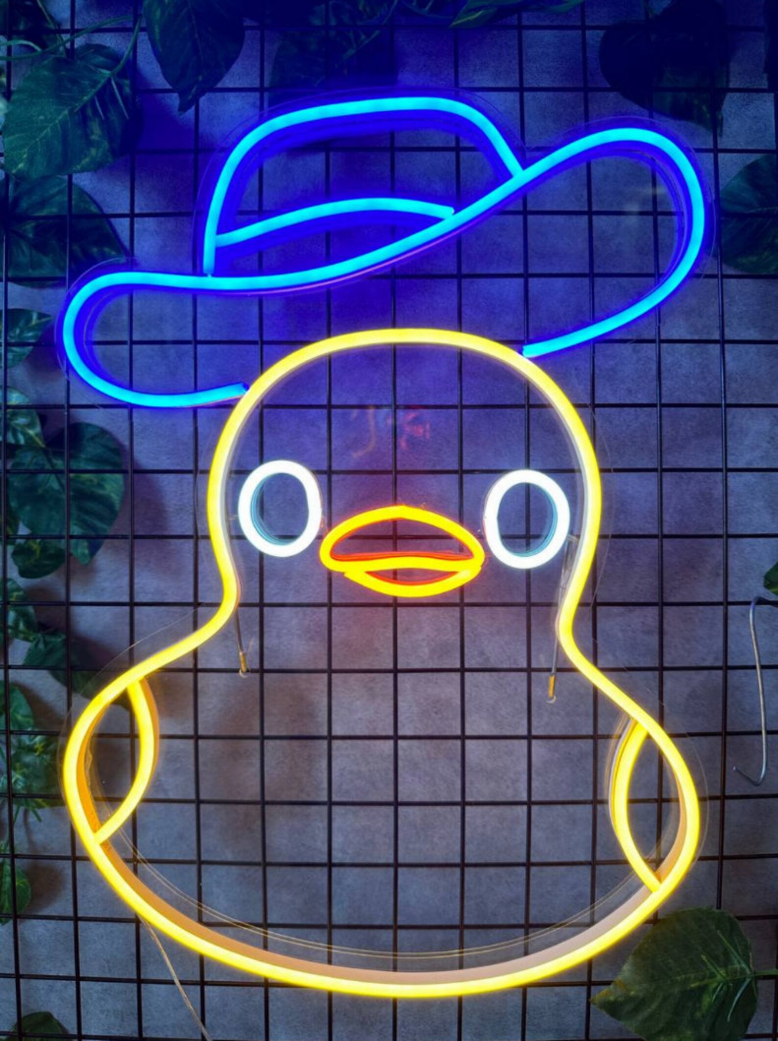 Cute Duck Neon Sign Cute Duck Led Sign Led Light Custom Etsy