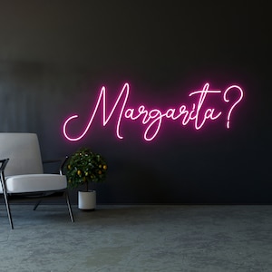 Margarita? Led Sign, Margarita Led Lights, Margarita Neon Sign, Custom Neon Sign, Bar Neon Light, Best Gifts, Pub Neon Sign, Margarita Signs
