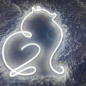 Insegna al neon con cane Pomerania, insegna a LED con cane, insegna al neon con animali, decorazioni per la camera da letto, regali per gli amanti degli animali, arte murale, insegna al neon da parete, insegna con cane carino