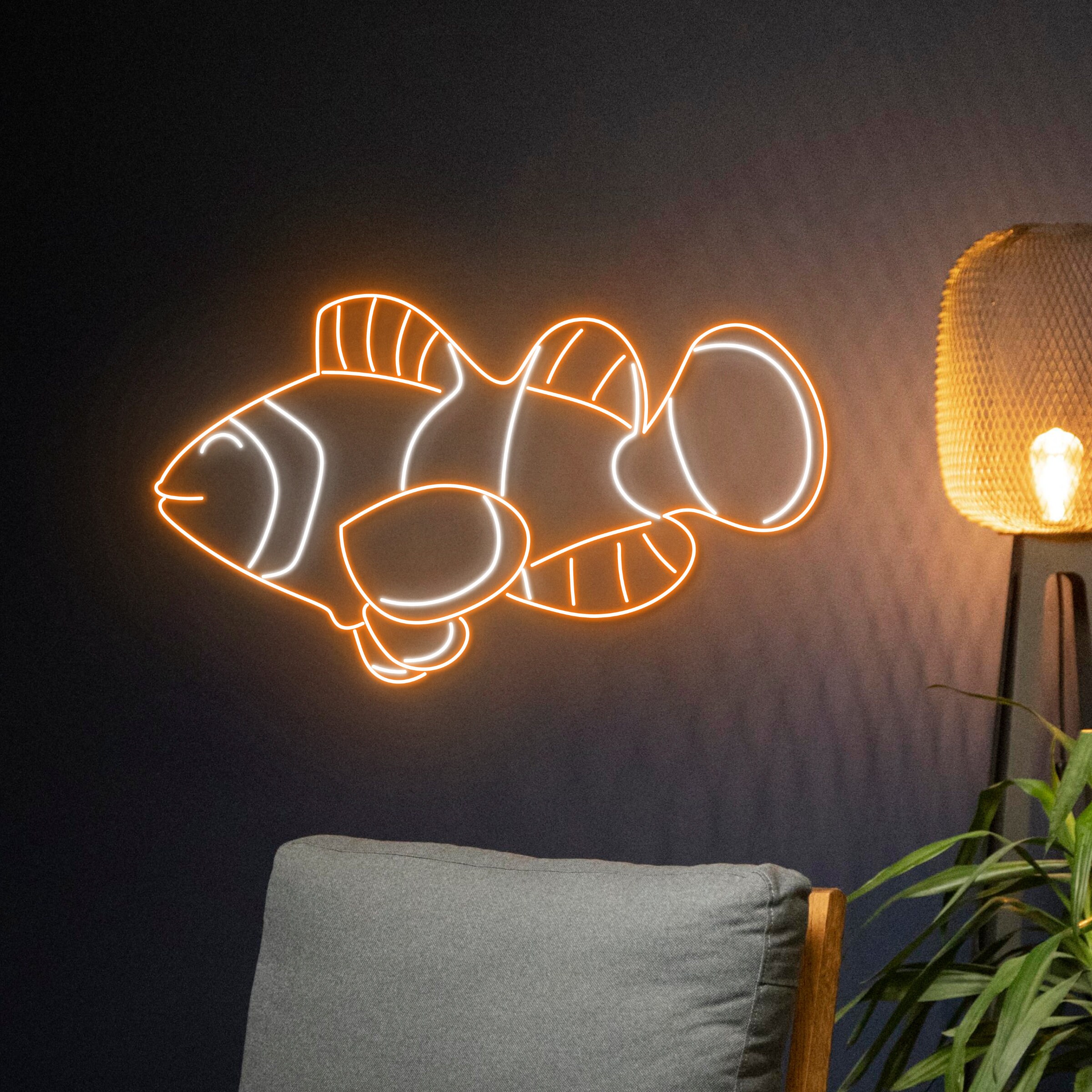 Clownfish Neon Sign, Clown Fish Led Sign, Clownfish Led Light, Fish ...