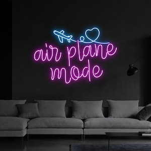 Flugzeug-Modus Leuchtreklame, Flugzeug-LED-Schild, Flugzeug-Wand-Dekor, Flugzeug-LED-Licht, Kinderzimmer Dekor, Mode-Neon-Schild, Reisebüro Dekor