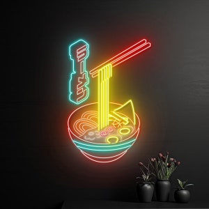 Ramen Led Sign, Ramen Noodles Neon Sign, Japanese Noodles Led Light, Japan Food Neon Light, Restaurant Room Wall Decor, Street Food Led Sign