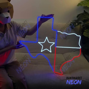 Letrero LED con mapa de Texas Letrero LED de Texas, Decoración de pared, Letrero de neón de Texas, Letrero de neón personalizado, Letrero LED de Texas, Luces LED con mapa de Texas, Luz LED con mapa de Texas