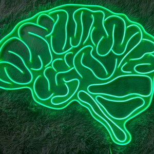 Brain Led Sign, Brain Neon Sign, Wall Decor, Brain Led Light, Custom ...