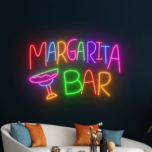 Margarita Neon Sign, Margarita LED Light, Cocktail Bar Neon Light, Drinking Alcohol Led Sign, Liquor Club Room Wall Decor, Bar Pub Led Light