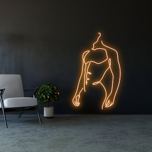 Man Body Led Sign, Man Body Neon Sign, Wall Decor, Man Body Led Light, Custom Neon Sign, Sexy Man Body Neon Light, Bedroom Neon Signs