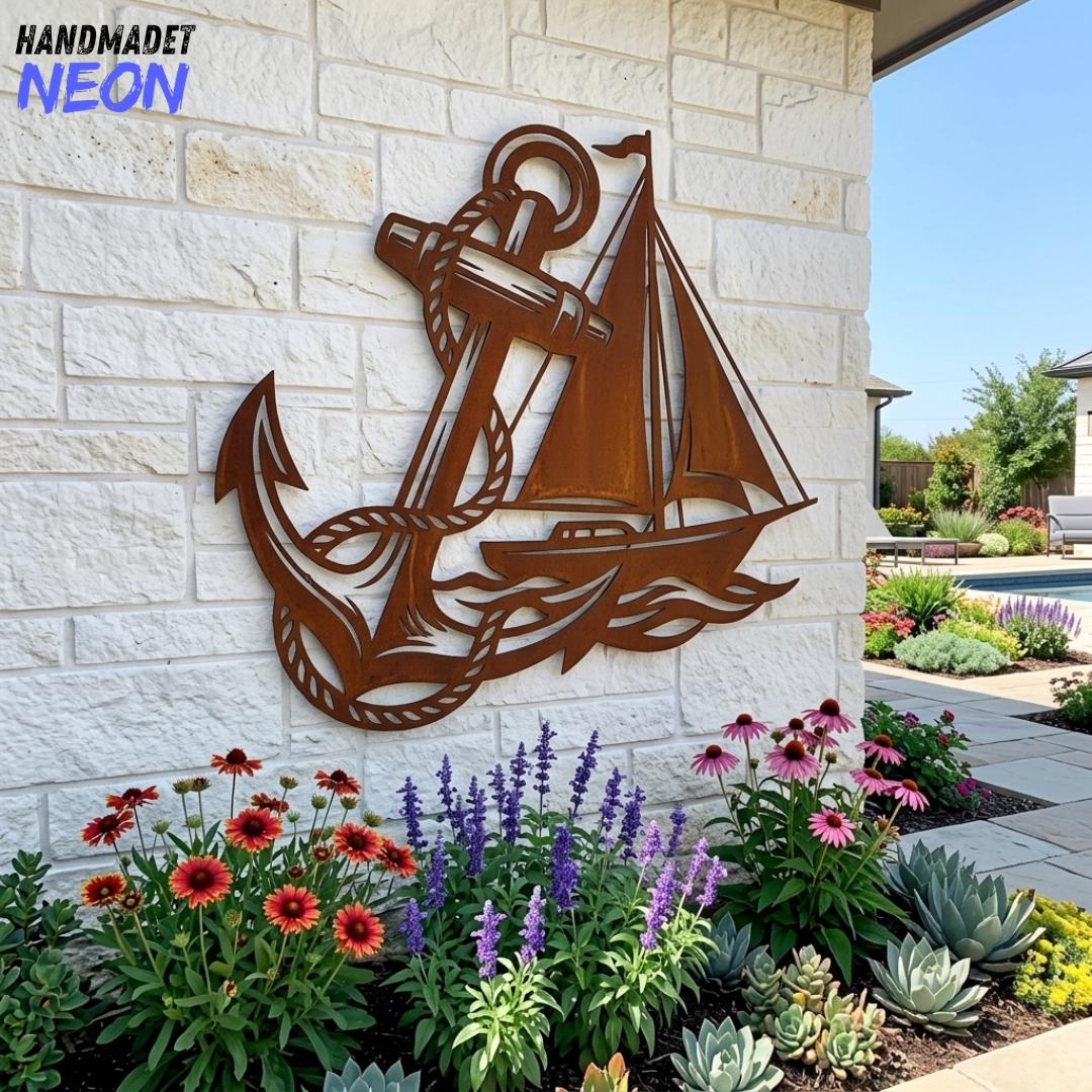 Metal Yard Art Sail Boat - Etsy