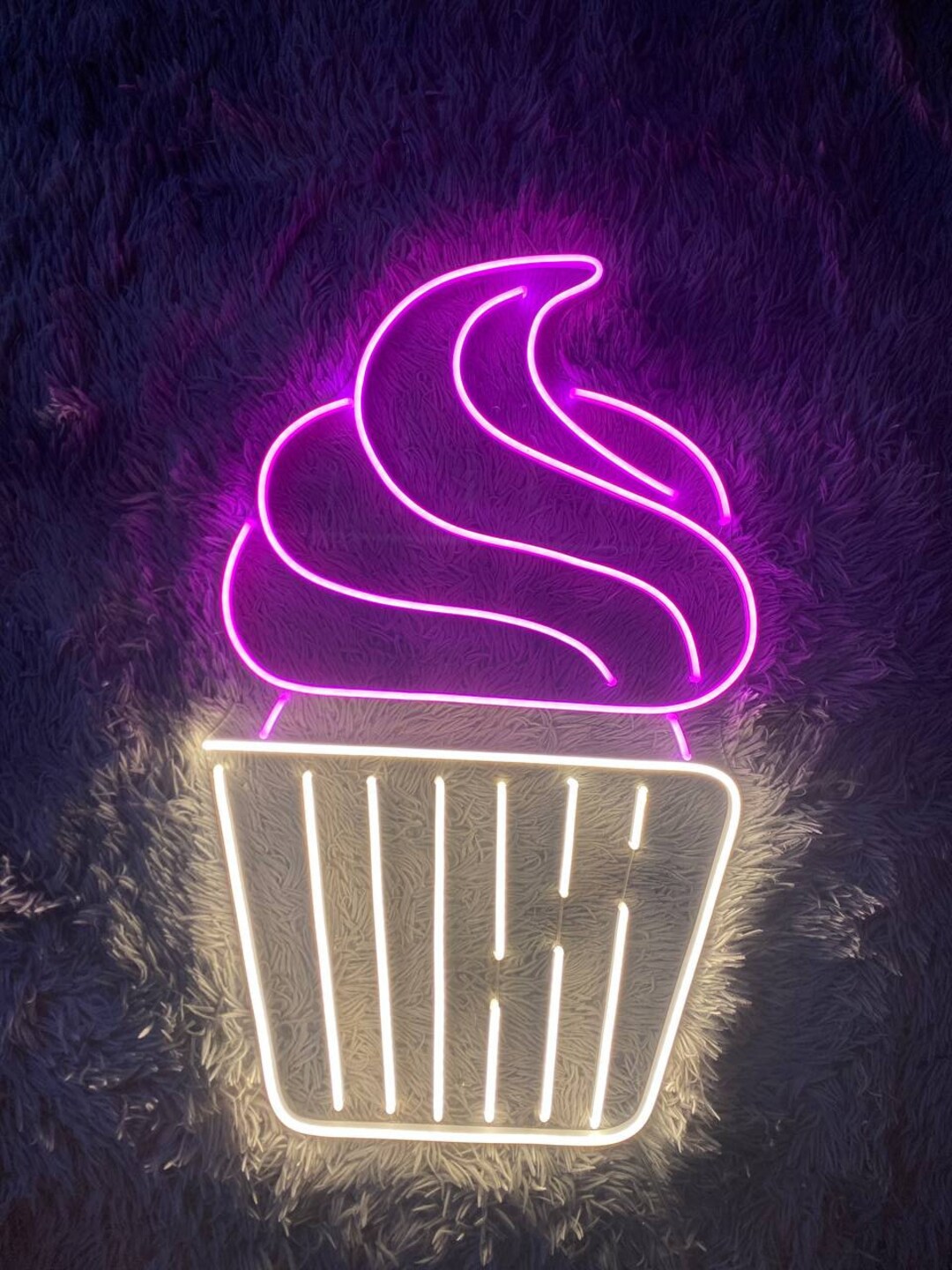 Cupcake Neon Sign, Cupcake Led Sign, Led Light, Custom Neon Sign, Home