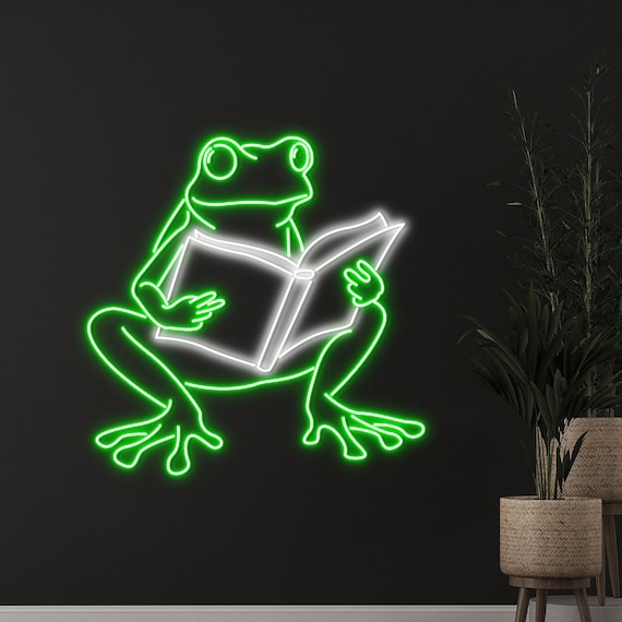Frog reading light online