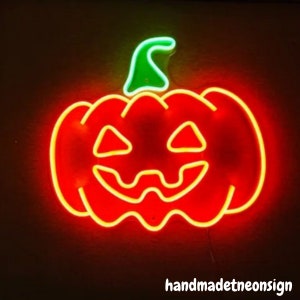 Pumpkin Led Sign, Pumpkin Led Sign, Wall Decor, Halloween Neon Sign, Custom Neon Sign, Halloween Led Sign, Halloween Decor